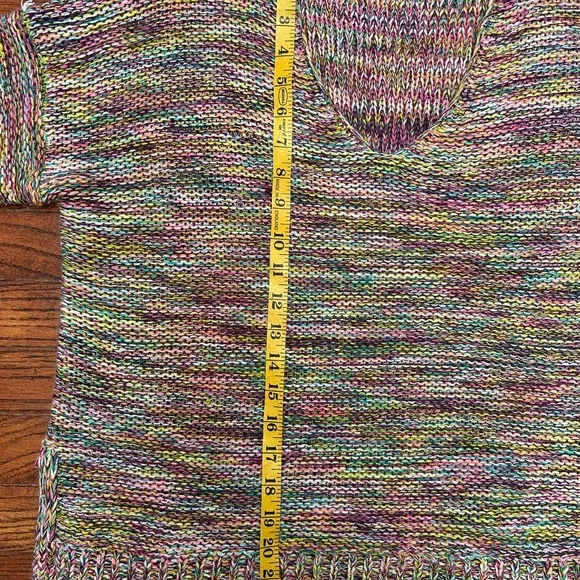 For The Republic Multicolor Rainbow V-Neck Sweater - Picture 8 of 9